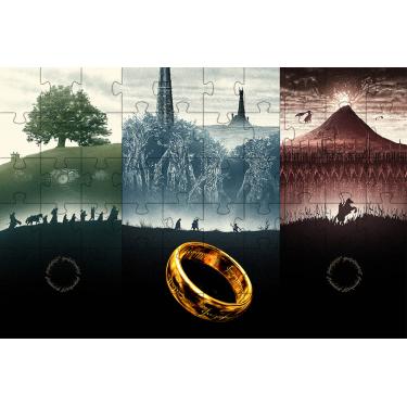 Imagem de Quebra-Cabeça histórico O Anel do Poder de 300 peças