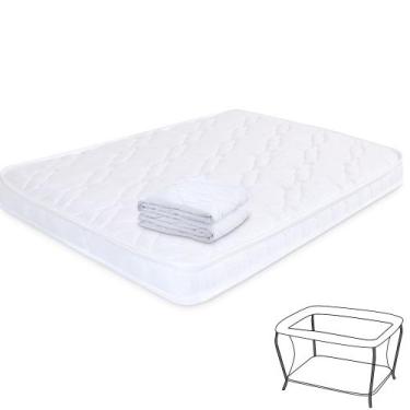 Imagem de Colchão para Chiqueirinho Com protetor Impermeável Colchonete de Bebê 
