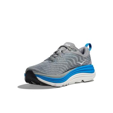 Imagem de HOKA Tênis de caminhada masculino Gaviota 5, Limestone/Diva Blue, 43