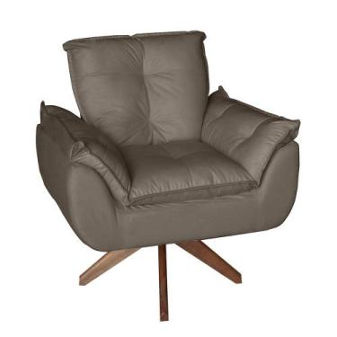 Imagem de Poltrona/Cadeira Decorativa Glamour Opala Com Base Giratória 30cm em M