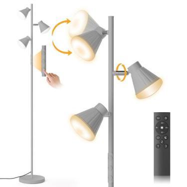 Imagem de Luminária de chão SIBRILLE Tree 36W regulável com controle remoto 110-