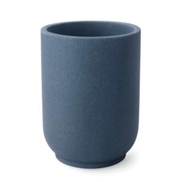 Imagem de Vaso Cilindrico 45x35x26 com prato Azul