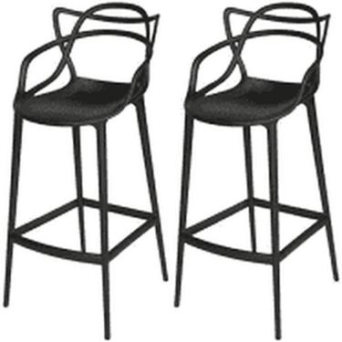 Imagem de Kit - 2 X Banquetas Altas Masters Allegra - Preto