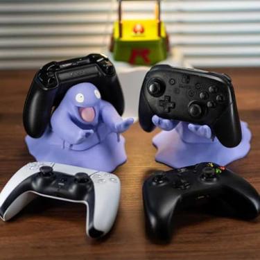 Imagem de Suporte de Controle Gamer Criatura Gelatinosa – Universal para PS5, Xbox e Nintendo Switch | Organizador Decorativo