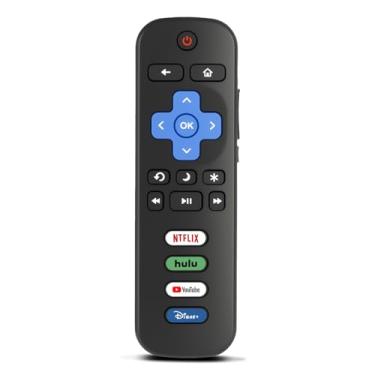 Imagem de Luyeper Controle remoto de substituição para Roku TV, compatível com TCL Roku, Hisense Roku, Onn Roku Smart TVs (não para Roku Stick, Box ou Player)