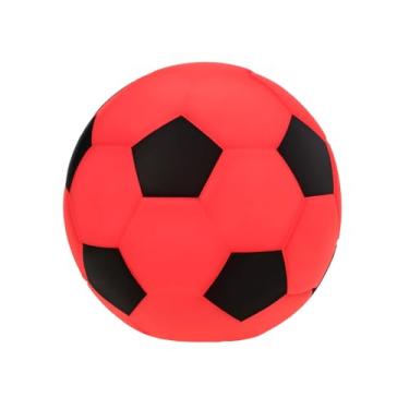 Imagem de Luminária Bola de Futebol – Ideal para Quartos Temáticos e Ambientes Joviais Preta e Vermelha