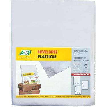 Imagem de Envelope Plástico A4 4 Furos 230x310mm Caixa C/100 ACP