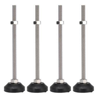 Imagem de LiebeWH 4 PCS Nivelador 100mm Altura Ajustável Pés de Nivelamento de Móveis Com Base Redonda para Mesas Cadeiras