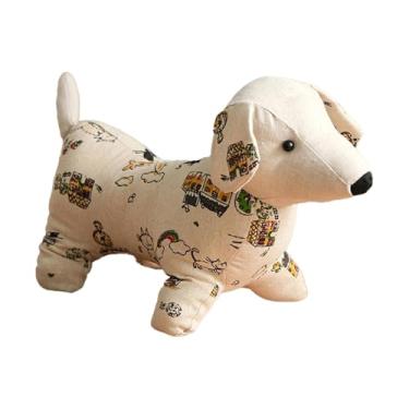 Imagem de WeiLaiKeQi Batente de porta decorativo em forma de cachorro, com peso e enchimento de areia. Ideal para quarto, sala de estar e local de trabalho, Padrões