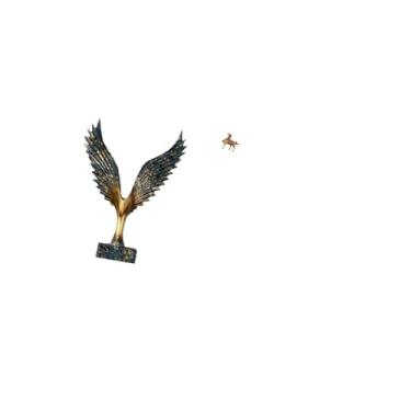 Imagem de Fenteer Estátua de Cavalo de Asa Aberta de Resina, Ornamento de Feng Shui, Estatuetas Decorativas, Artesanato Vintage, Presente, Escultura para Mesa, Escritór