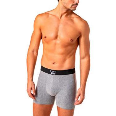 Imagem de Cueca Boxer Lupo 18430-001 Masculina Algodão Com Elastano T. P/GG, M, 