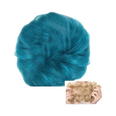 Imagem de Coque De Cabelo Sintético Cacheado Natural Para Mulheres, Extensões De
