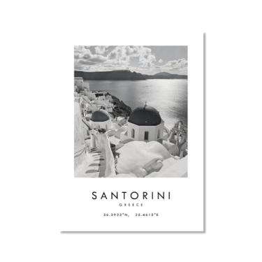 Imagem de Pôster de cidade preto e branco - impressão de viagem Roma Las Vegas Veneza Paris Sydney Amsterdam Amalfi Sanfrancisco Pintura em tela impressões de paisagem da cidade do mundo imagens de parede