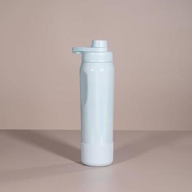 Imagem de Garrafa Térmica de Água Inox Rainbow - 650ml ou 950ml, Ideal para Academia Esportes e Dia a Dia Mantém Bebidas Geladas por Muito Tempo(Azul Claro,Personalizado 650ml)