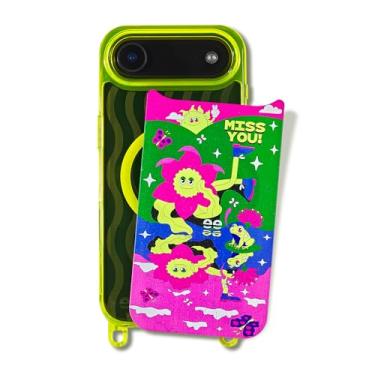 Imagem de SteepLab Capa Freehand + Pacote de capa de lona para iPhone 17 Air - Capa transparente pronta para cordão com placa traseira magnética intercambiável (Edgy & Miss U)