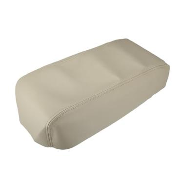 Imagem de Hihaha Capas de apoio de braço para console central para Nissan Pathfinder 1996-2004 / Acessórios interiores de carro/couro sintético durável / 1 peça bege