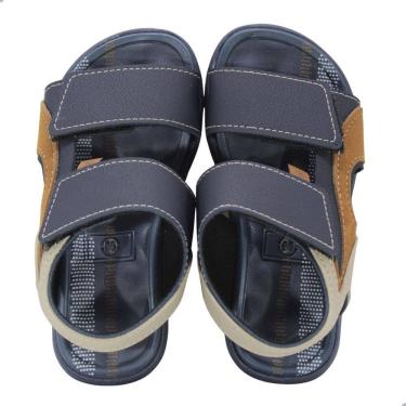 Imagem de Sandália Infantil Molekinho Marinho/Areia/Caramelo