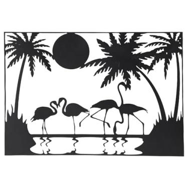 Imagem de TOPINCN Arte Abstrata da Parede do Metal, Decoração Moderna da Escultura do Ferro que Pendura a Flor Arte Banheiro Linha Escultura Decoração Cozinha