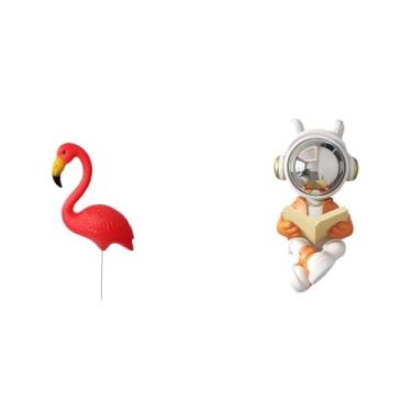 Imagem de Whtkoph Estatueta Decorativa de Flamingo para Jardim, Ideal para Festas E Comemorações. Acessório para Jardim de Fadas No Pátio.