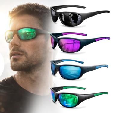 Imagem de Óculos De Sol Pescaria Polarizado Trilhas Corrida Esportivo