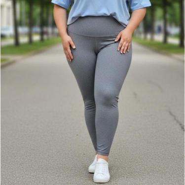 Imagem de Calça Legging Feminina Fitness Academia Cintura Alta Tam. GG - LLEV, C