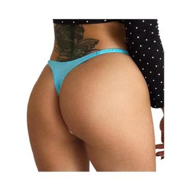 Imagem de Calcinha G String Sem Costura Em Seda De Leopardo plus Size Para Mulhe