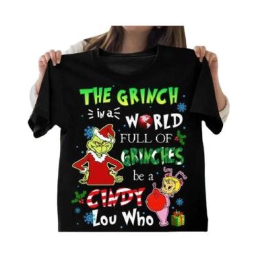 Imagem de Camiseta De Natal Impressa Em 3D Preta, Moda Casual Confortável De Ver