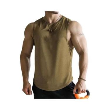 Imagem de Camisetas Sem Mangas Masculinas Secagem Rápida Respirável Em Poliéster