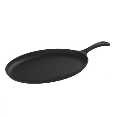 Imagem de Chapa de Ferro Bifeteira Oval 25x18 com Cabo de Ferro