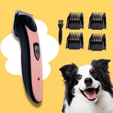 Imagem de Máquina De Tosa Recarregável Aiker Ag-097 Para Cães E Animais De Várias Raças - Rosa
