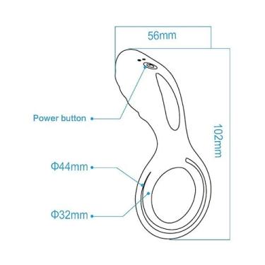 Imagem de Anel Peniano Vibratório com Anel para Escroto em Silicone Macio - 7 Modos de Vibração Potente e Silenciosa - Recarregável USB - Estimulador Masculino