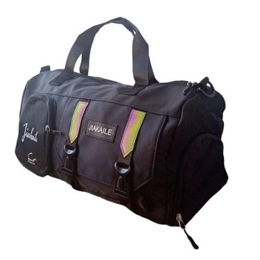 Imagem de Bolsa Sport Viagem Unissex De Mao Alças Removivel Espaço Interno Optimizado Cor Preto Fontebras