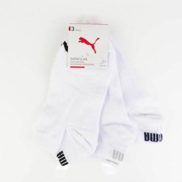 Imagem de Meia Puma Sapatilha Kit C/3 34 ao 39 4725, UN
