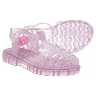 Imagem de Sandália Magali Store Infantil Menina Glitter Rosa Aranha, Pink, 27/28