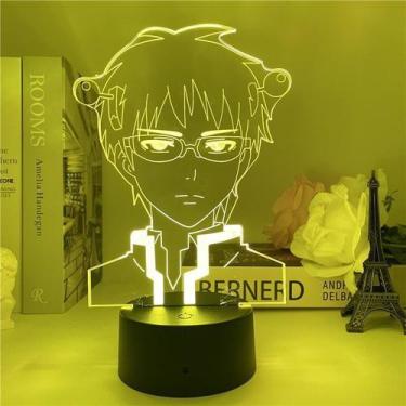 Imagem de Night Light USB A vida desastrosa de Saiki K. Anime 2D Mer - taiyuanke