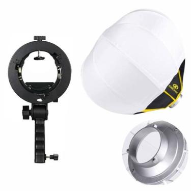 Imagem de Kit Softbox Balão Lanterna Greika LAM-30 Com Suporte Para Flash Speedl