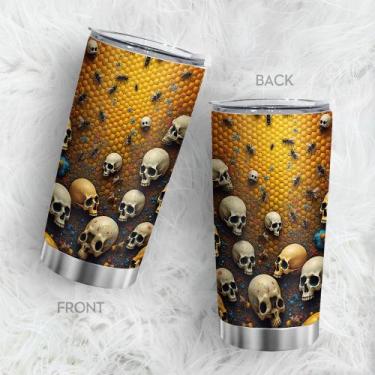 Imagem de Caneca de viagem Oasisdream Tumbler 600ml de aço inoxidável com tampa