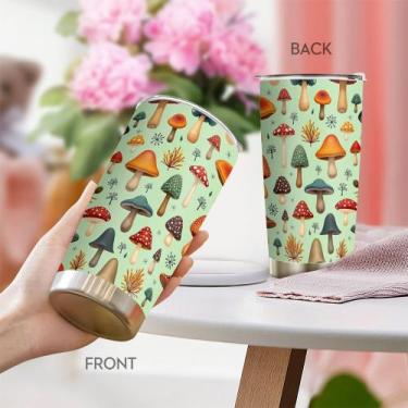 Imagem de Caneca de aço inoxidável Travel Tumbler Oasisdream 600ml