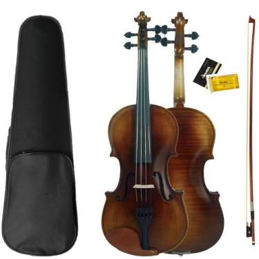 Imagem de Violino Orquezz Iniciante 4,4 Madeira Laminada Cor Escura Verniz PU Ac