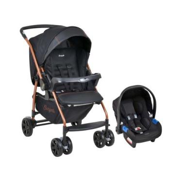 Imagem de Carrinho Passeio e Bebê Conforto Burigotto Rio K Preto Cobre, Preto Co