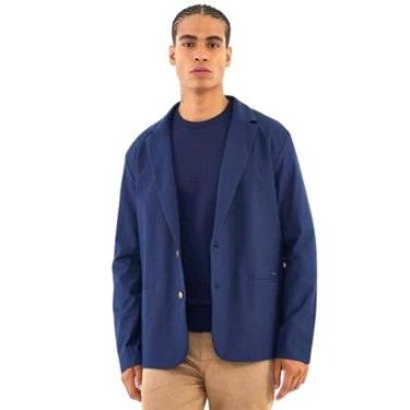 Imagem de Blazer Colcci Reto Em Alfaiataria Azul Darkness Masculino-Masculino
