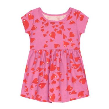 Imagem de Vestido infantil menina de corações Brandili