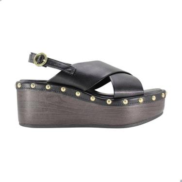 Imagem de Sandália Feminina Moleca Anabela Napa Turim Preto