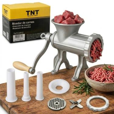 Imagem de Moedor De Carne Manual Com Acessórios Nº 12 Para Hamburguer - TNT