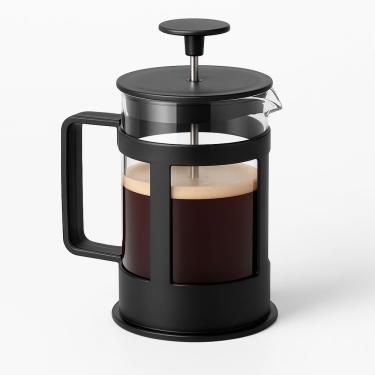 Imagem de Cafeteira Prensa Francesa Cremeira 350ML para Café e Chá em Plástico e Vidro Borossilicato com Filtro Inox Transparente