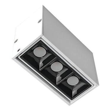 Imagem de Spot Sobrepor Picco Triplo Orientável Interlight 2782ab Estrutura Bran
