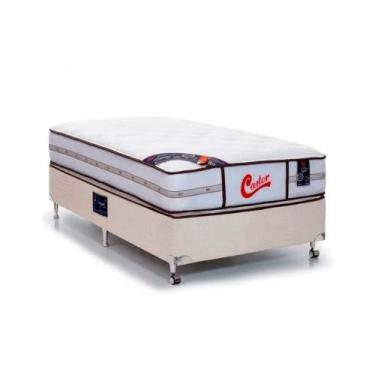 Imagem de Cama Box + Colchão Castor Solteiro Vitagel Classic Double Face 88x188x