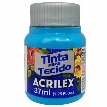 Imagem de Tinta de tecido 37ml Acrilex - Azul Mar 535 Tinta de tecido 37ml Acril