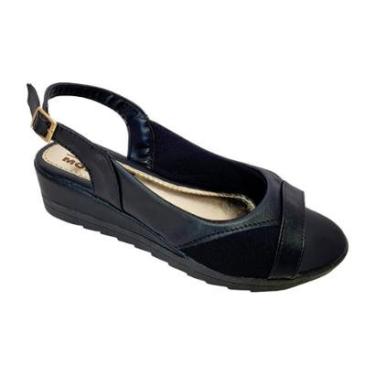 Imagem de Sandália Feminina Anabela Super Conforto Joanetes Moda Pé-Feminino
