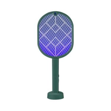 Imagem de Raquete Elétrica Recarregável E Lâmpada Armadilha Para Mosquitos 2 Em 